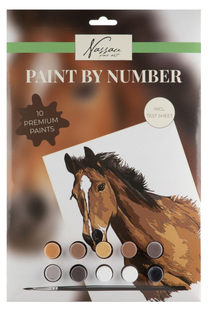 Peinture numéro cheval