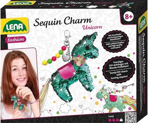 Breloque à paillettes Lena Fashion licorne